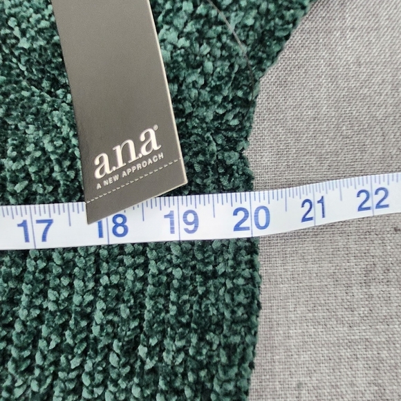 Lot of 2 a.n.a Knit Purple & Green 100% Polyester Sweater Flare Sleeves. Medium - Picture 5 of 11